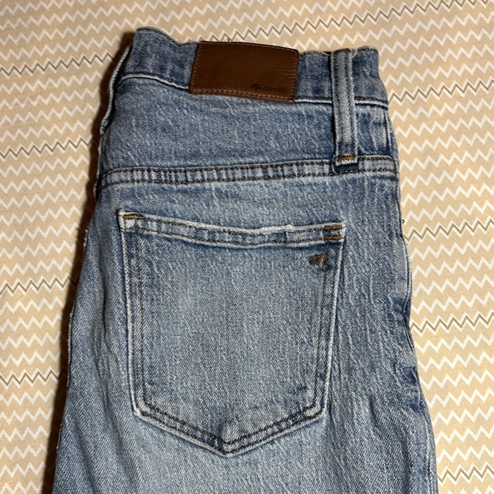 Madewell Blue Straight Leg Denim Jeans